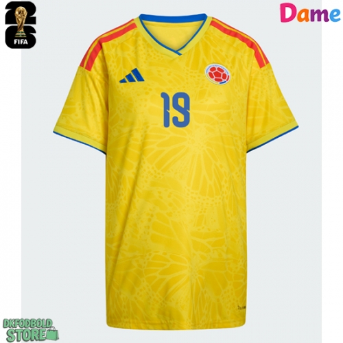 Colombia Rafael Santos Borre #19 Replika Hjemmebanetrøje Dame VM 2026 Kortærmet